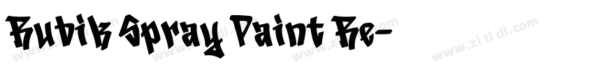 Rubik Spray Paint Re字体转换 Rubik Spray Paint Re字体转换